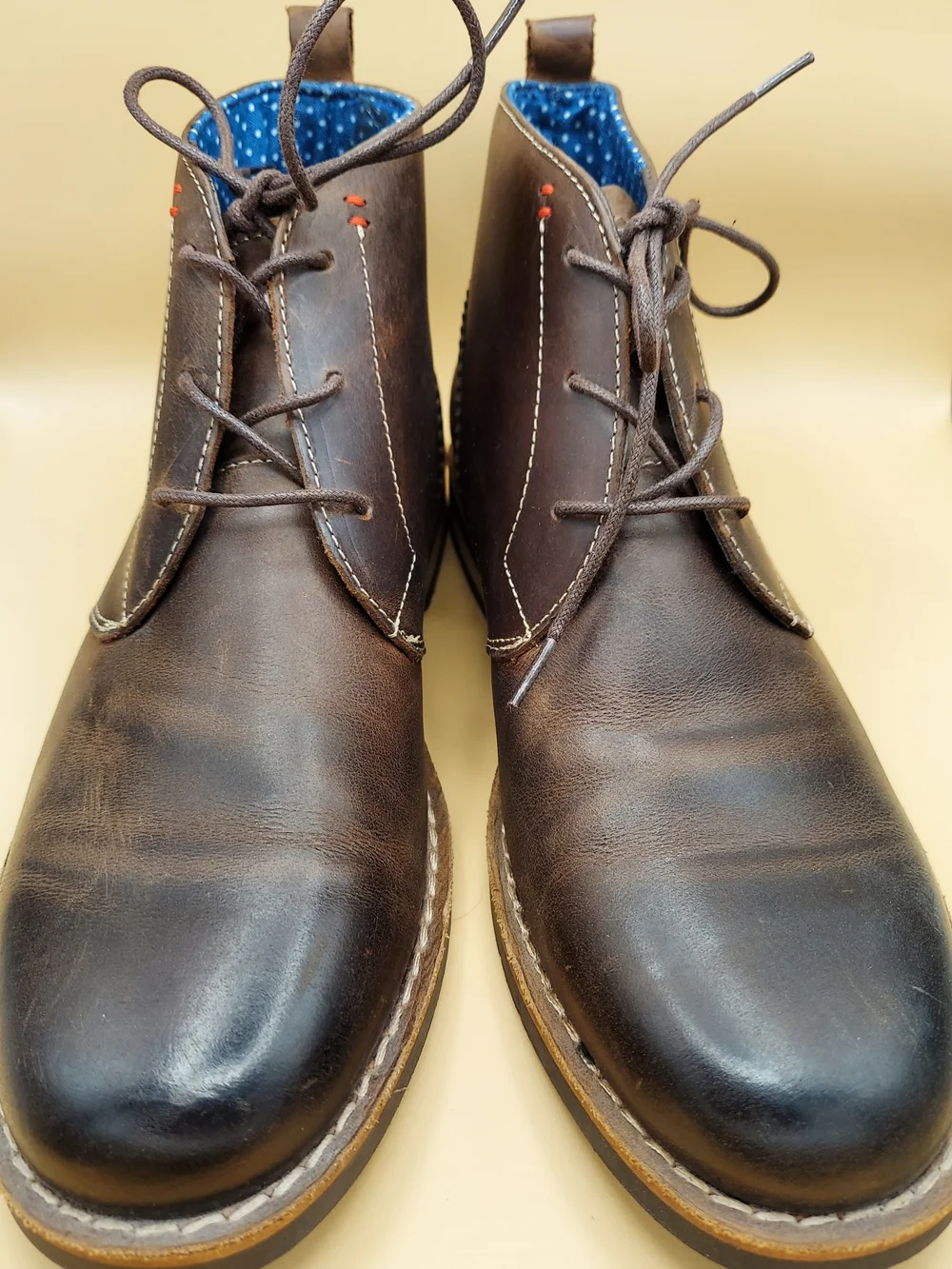 Penguin Men's Brown Leather Chukka Boots